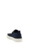 cotton and suede knit sneakers