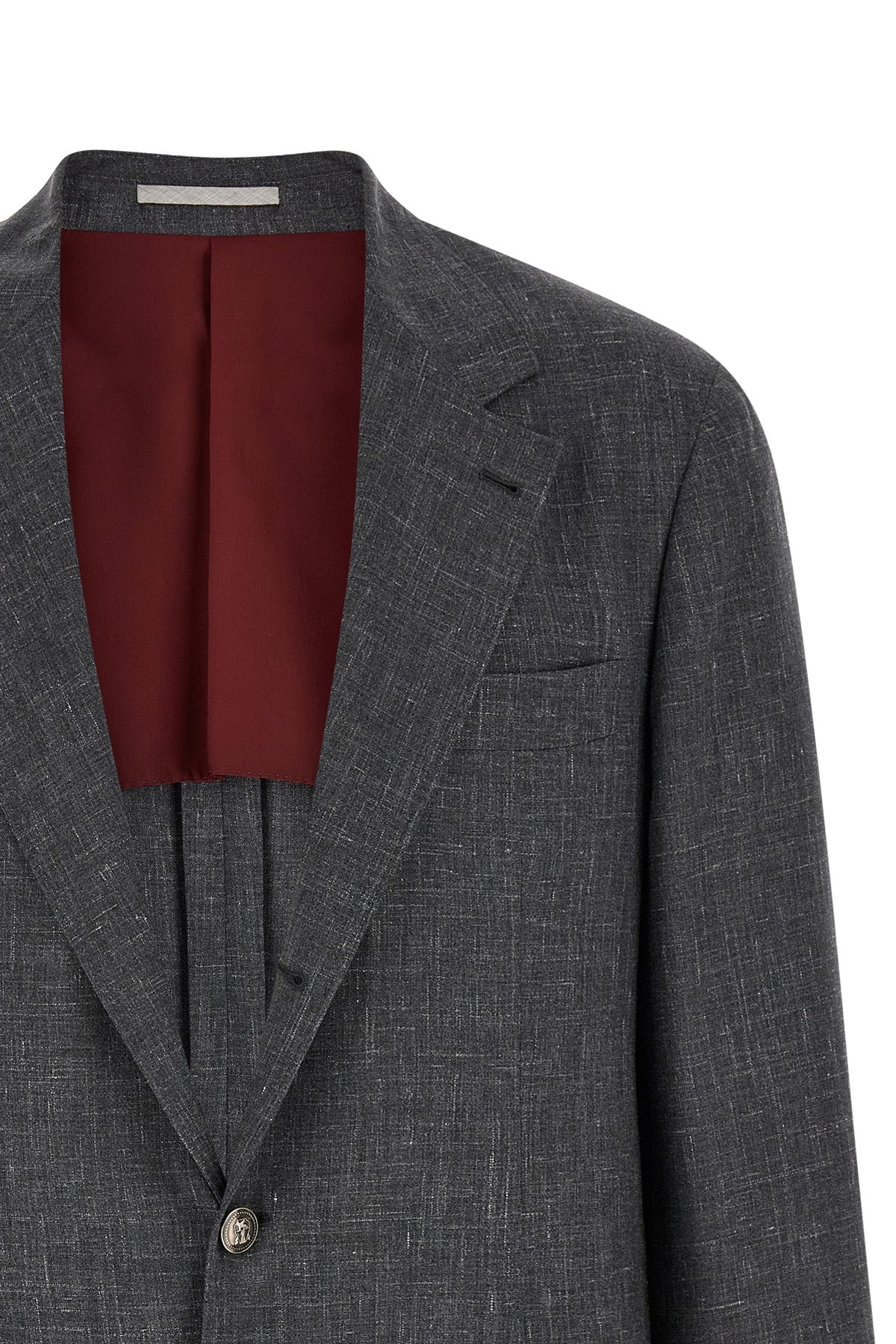 blazer in flamed wool