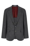 blazer in flamed wool