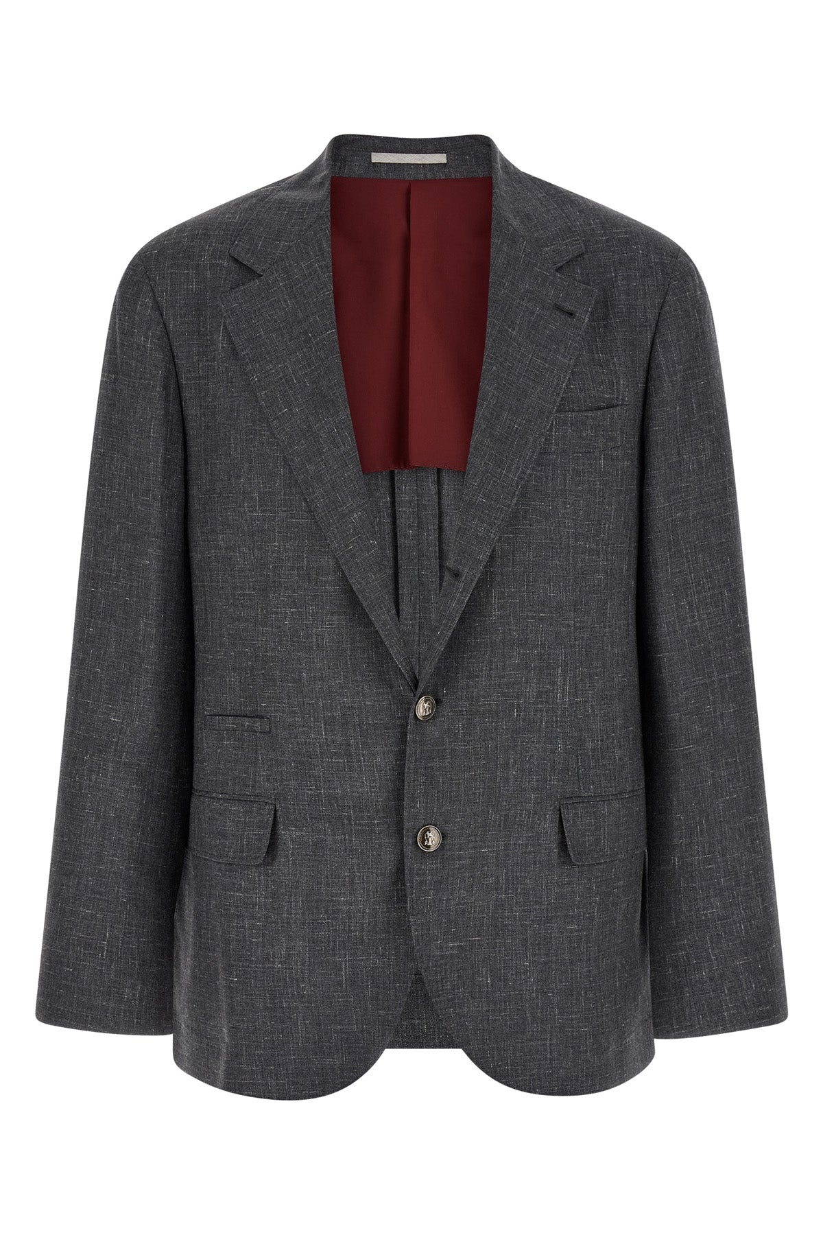 blazer in flamed wool
