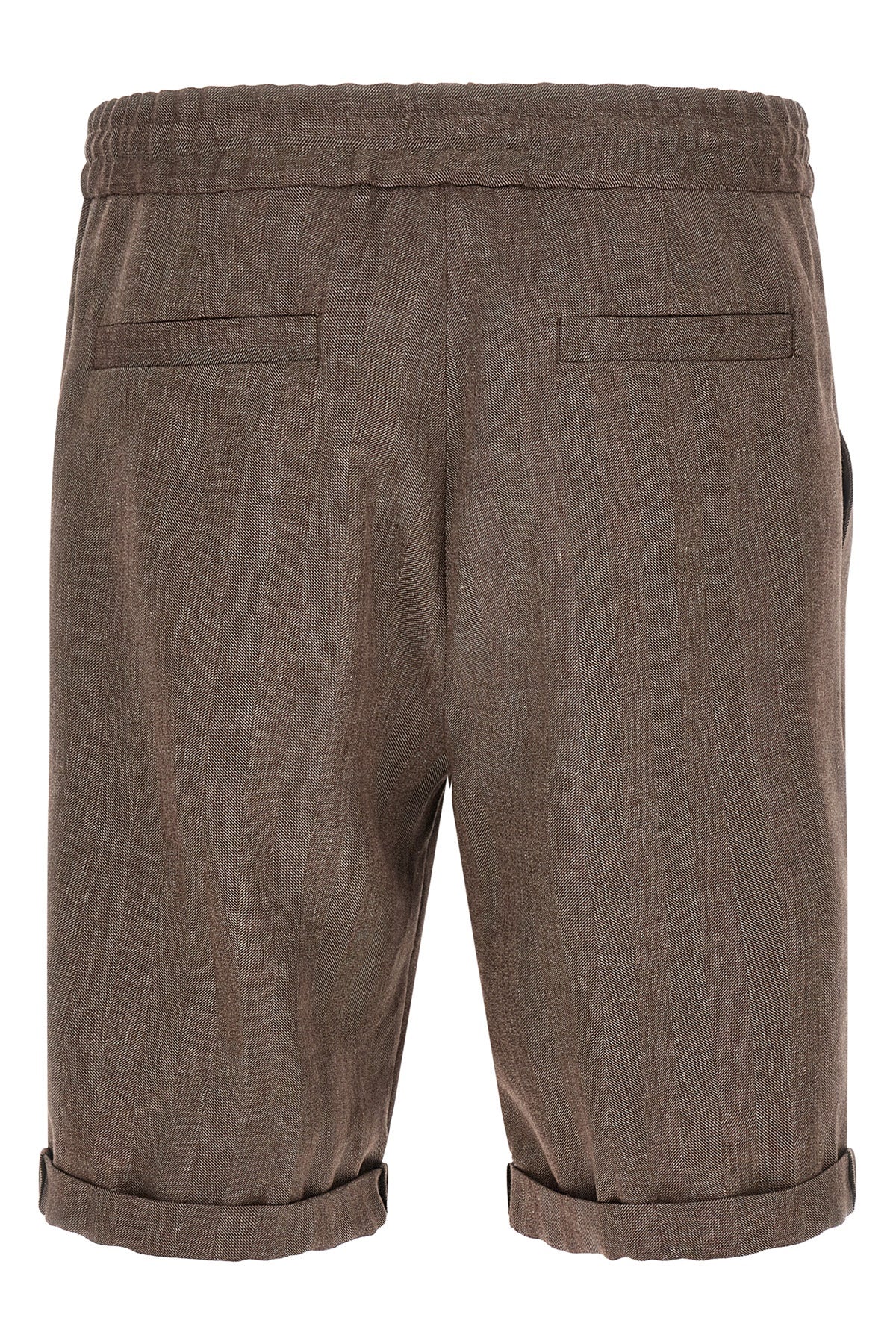 BRUNELLO CUCINELLI 56 brunello cucinelli bermuda shorts in linen and virgin wool