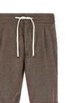 brunello cucinelli bermuda shorts in linen and virgin wool