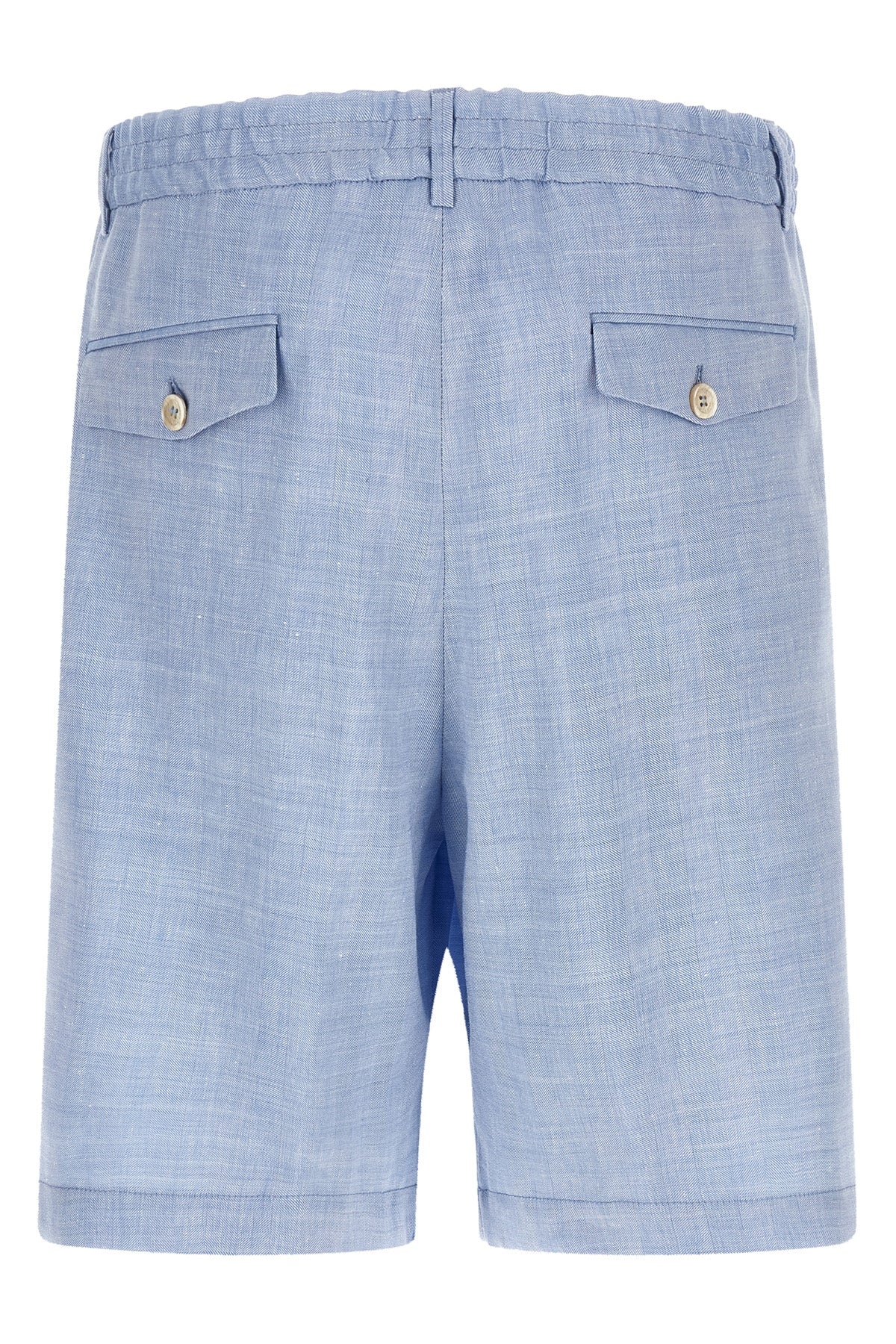 BRUNELLO CUCINELLI 52 brunello cucinelli bermuda shorts in linen and virgin wool blend
