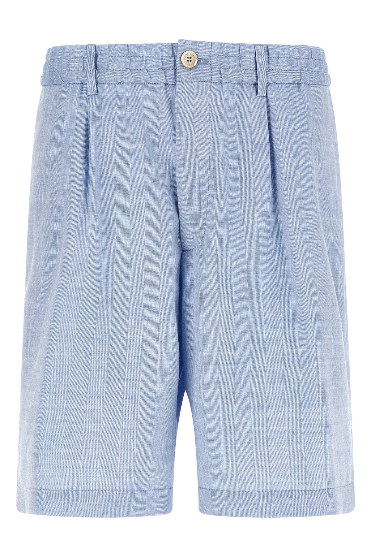 BRUNELLO CUCINELLI 52 brunello cucinelli bermuda shorts in linen and virgin wool blend