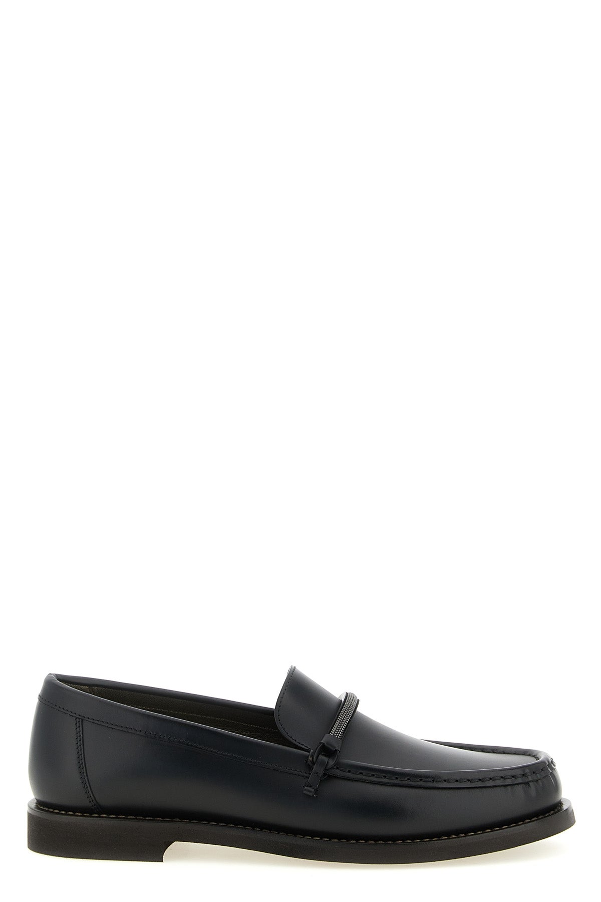BRUNELLO CUCINELLI 36.5 penny loafer smooth leather loafers