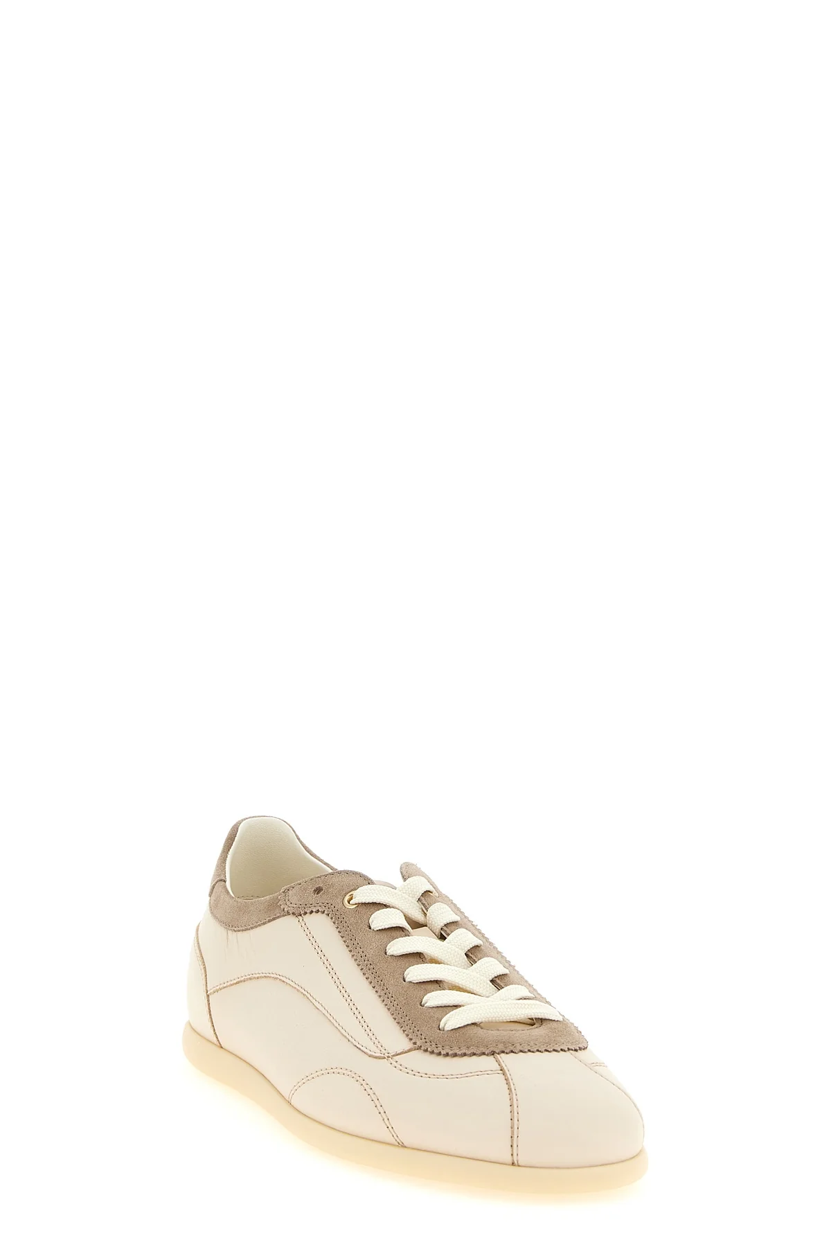 brunello cucinelli low-top sneakers feature a refined interpretation of vintage-