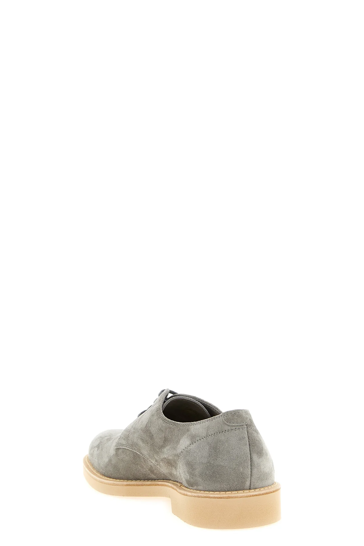 derby light slightly iridescent inverted calf leather lace-up shoes