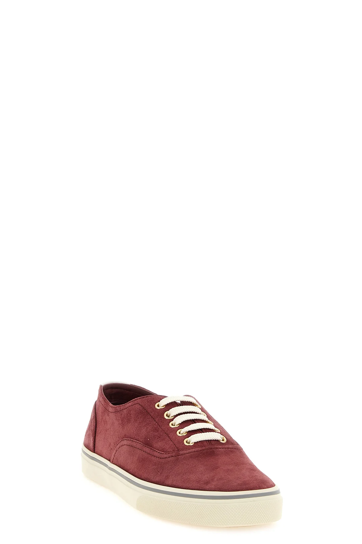 BRUNELLO CUCINELLI 41.5 the brunello cucinelli suede-effect inverted calfskin leather sneakers