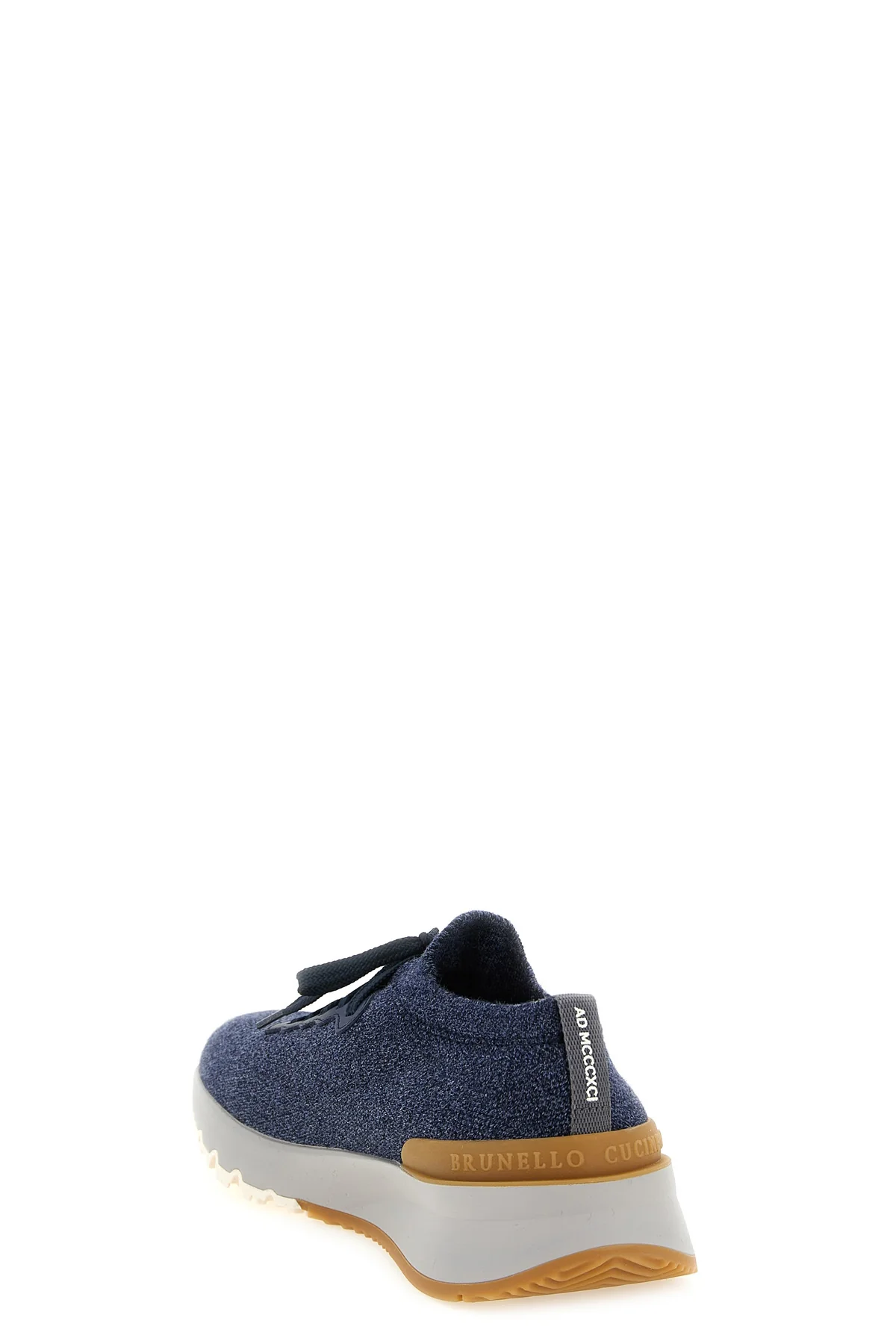 brunello cucinelli jacquard wool knit sneakers have an enveloping silhouette