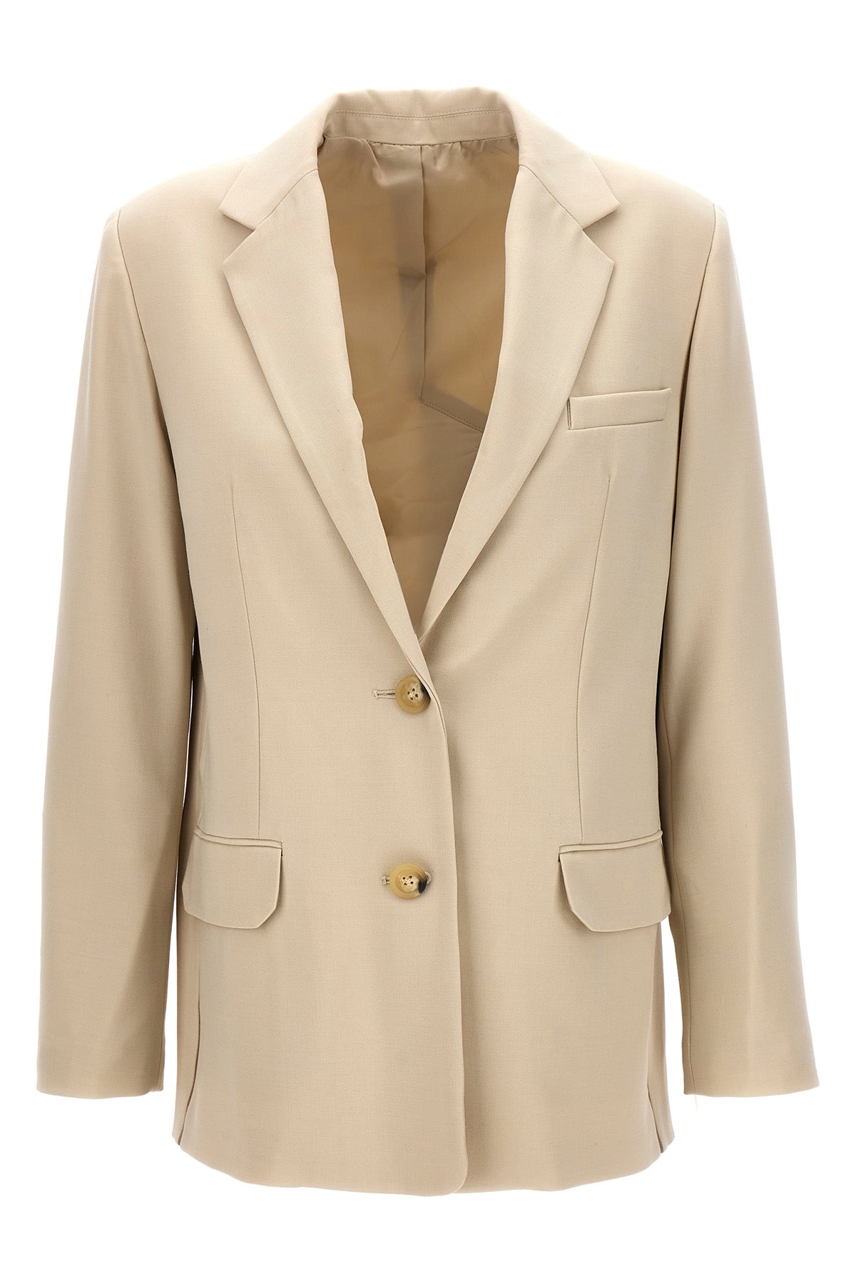 HELMUT LANG 4 single-breasted wool blend blazer