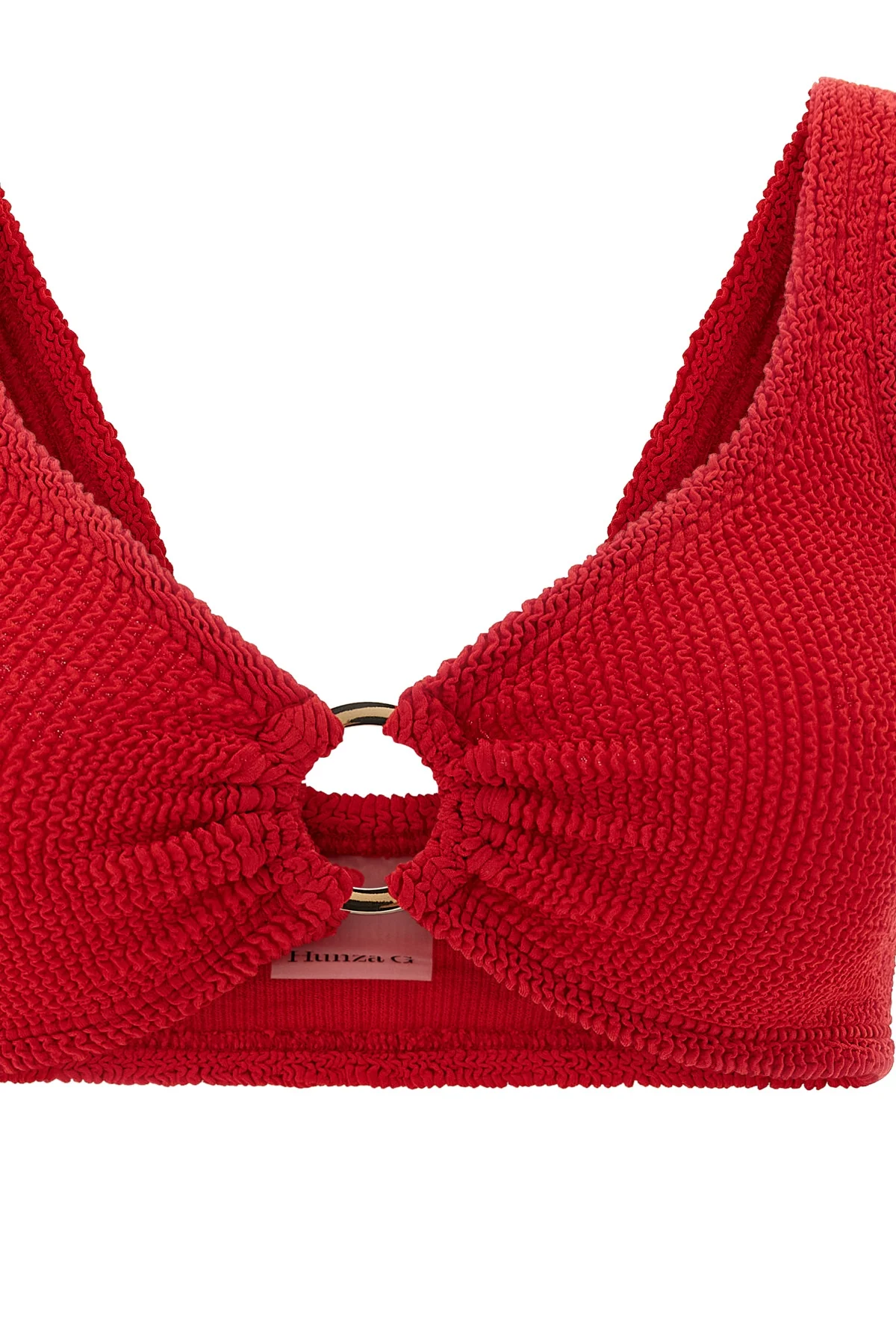 the hunza g nadine bikini redefines beachwear through a precise study of textu