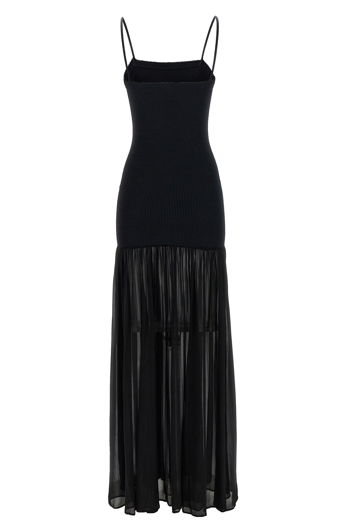 HUNZA G OS long nancy hybrid sleeveless dress