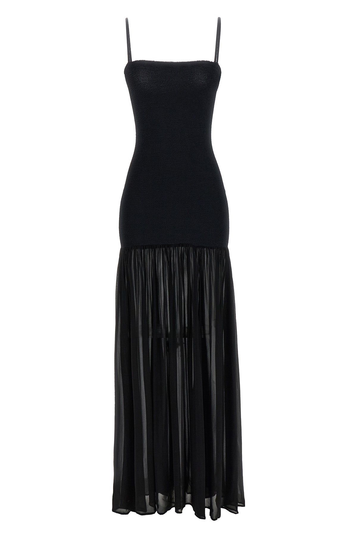 HUNZA G OS long nancy hybrid sleeveless dress