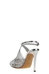 sandalo beiby in pelle laminata e pvc con applicazione strass