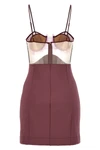 explosive flower bra dress in stretch fabric