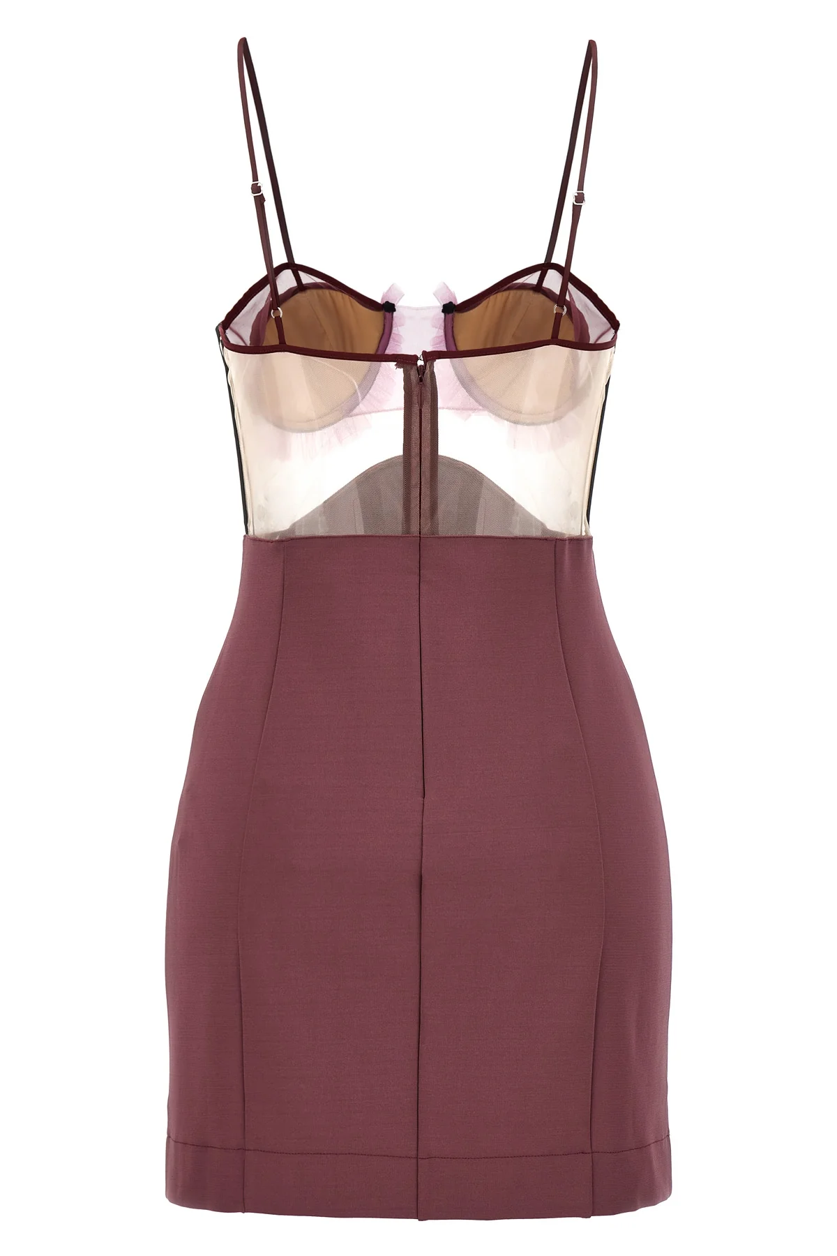 explosive flower bra dress in stretch fabric