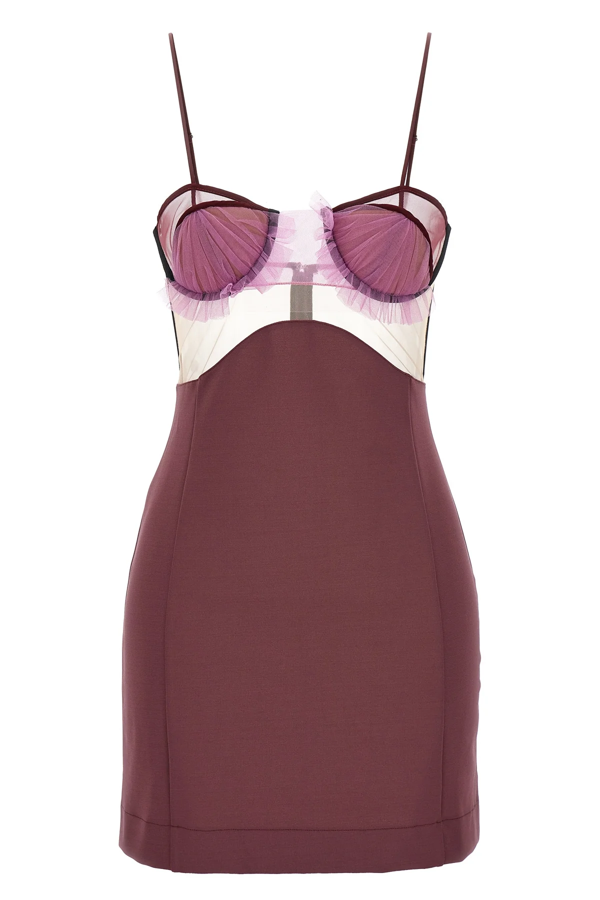 explosive flower bra dress in stretch fabric