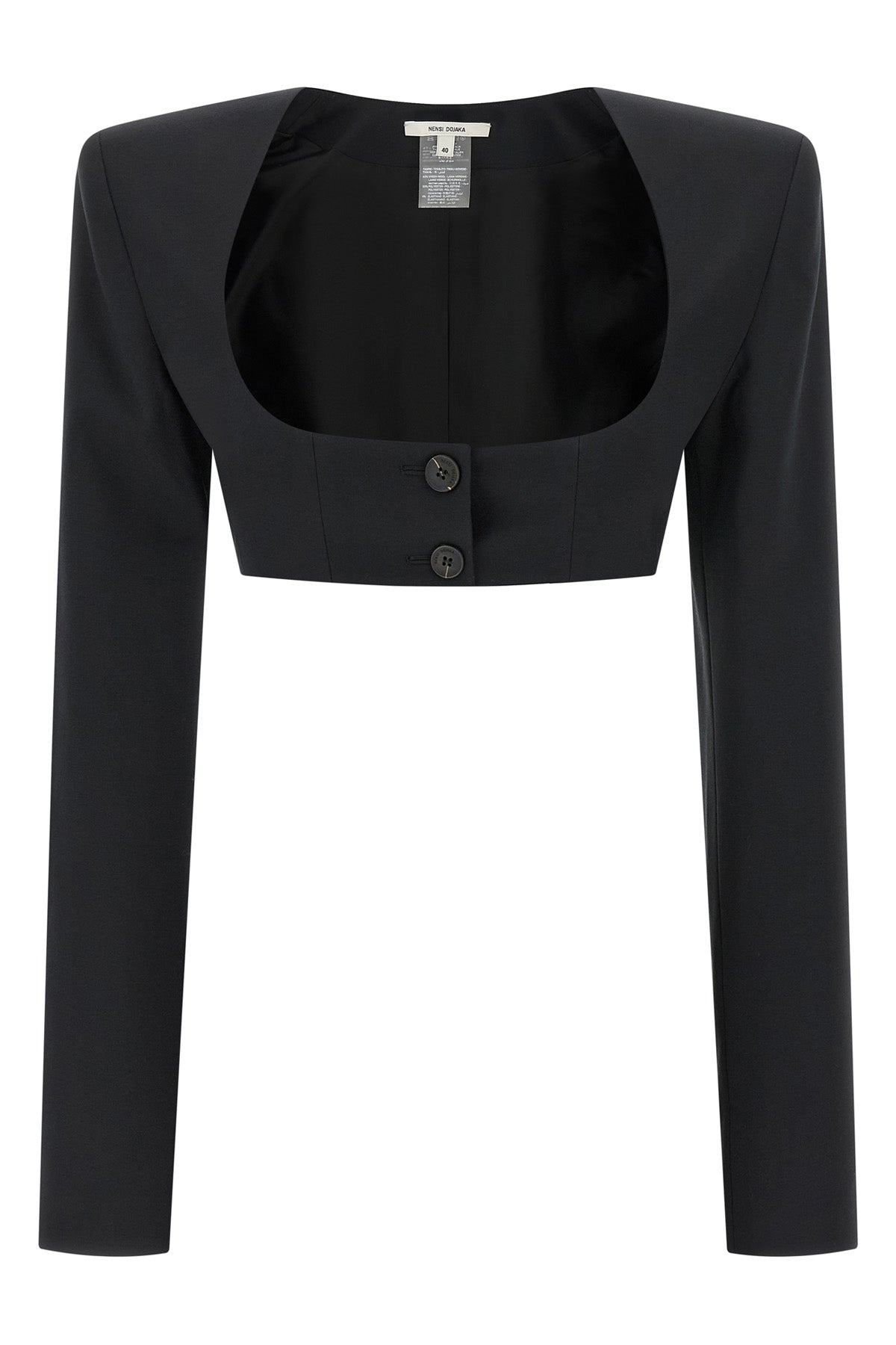 NENSI DOJAKA S cleo bolero crop blazer in wool blend