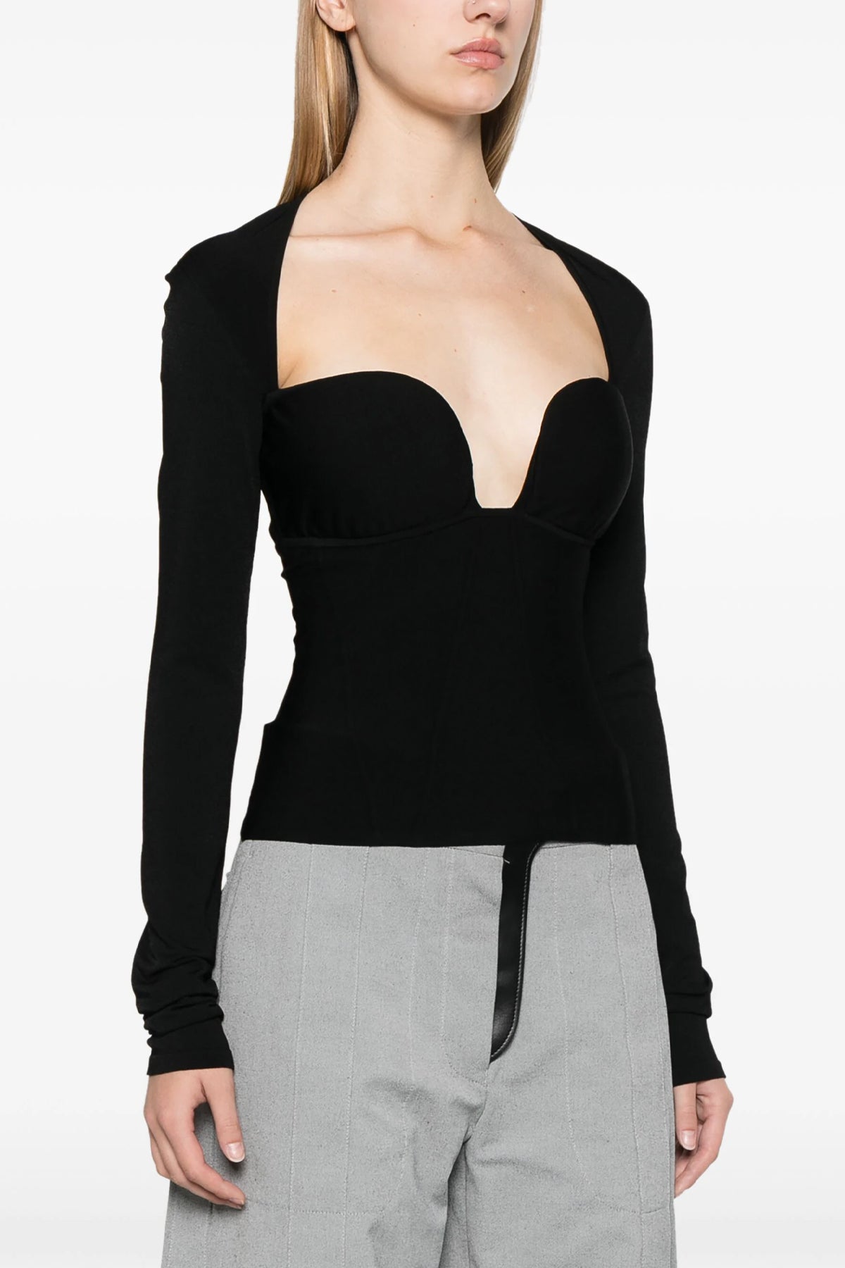 NENSI DOJAKA L bustier stretch knit top