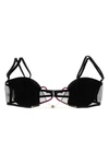 heart bra in a velbed mesh fabric
