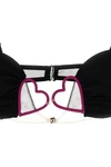 heart bra in a velbed mesh fabric