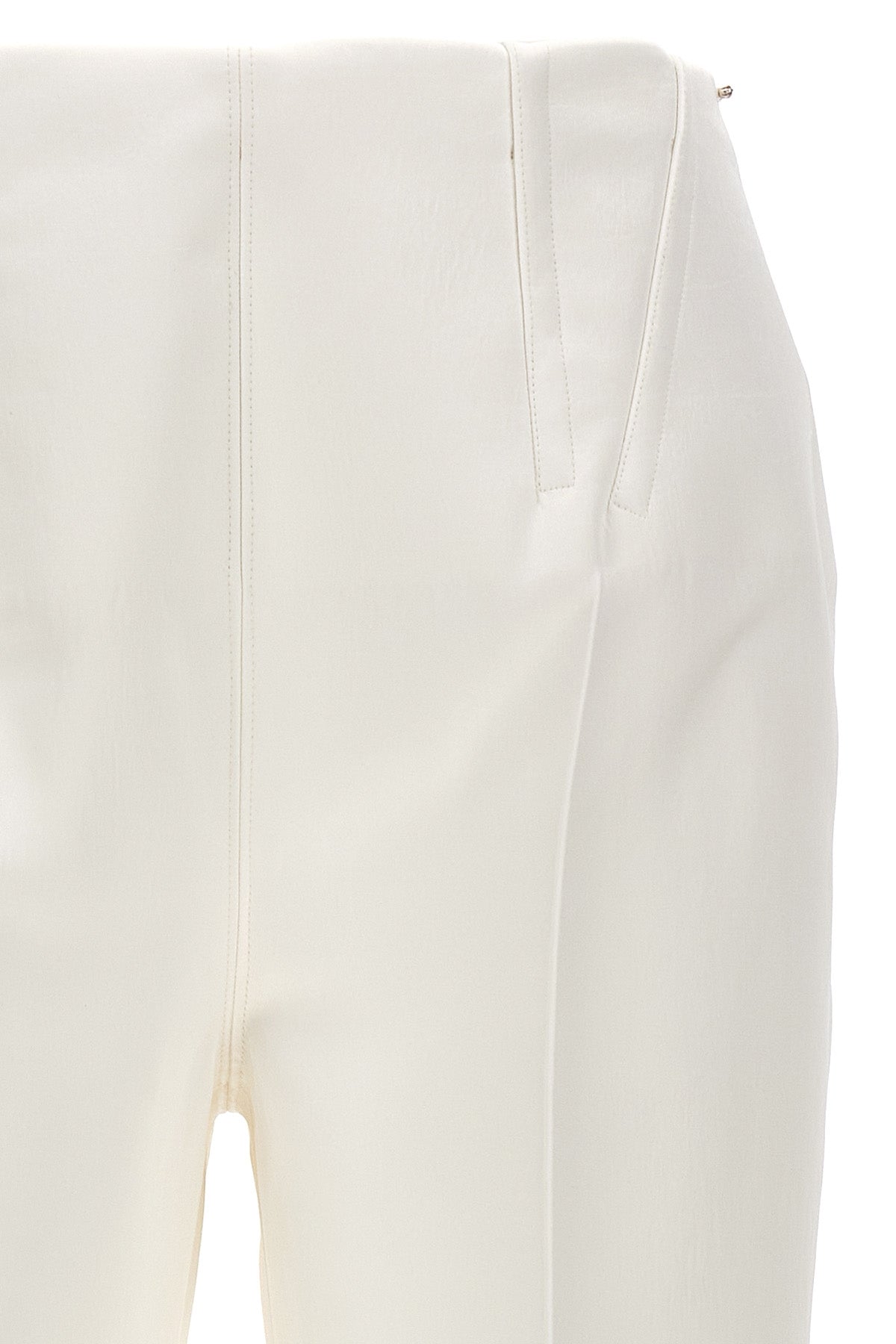 netto trousers in heavy bonded satin