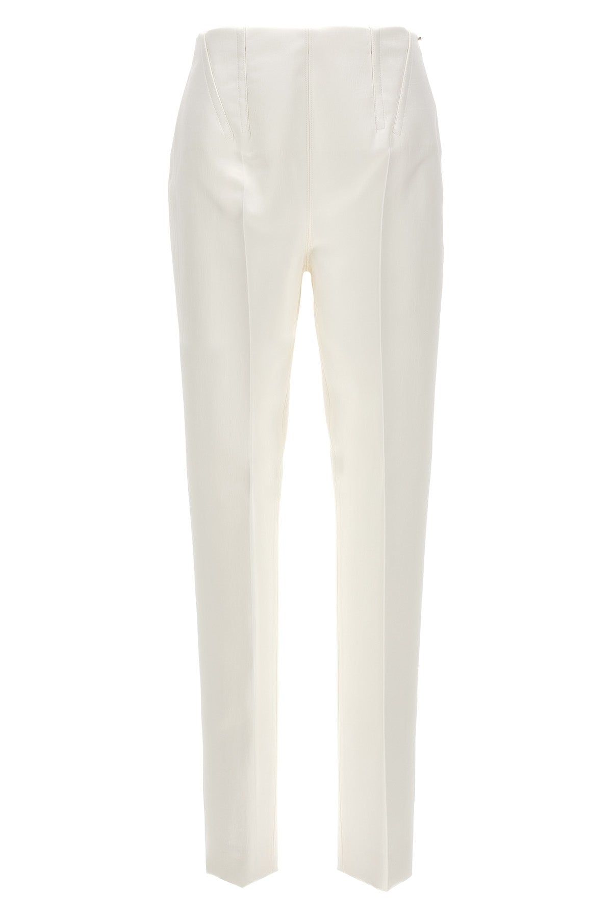 netto trousers in heavy bonded satin