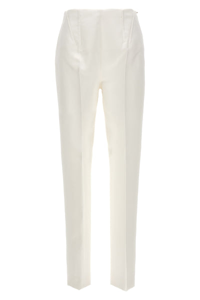 netto trousers in heavy bonded satin