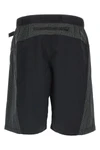 nse bermuda shorts in wrinkled effect technical fabric