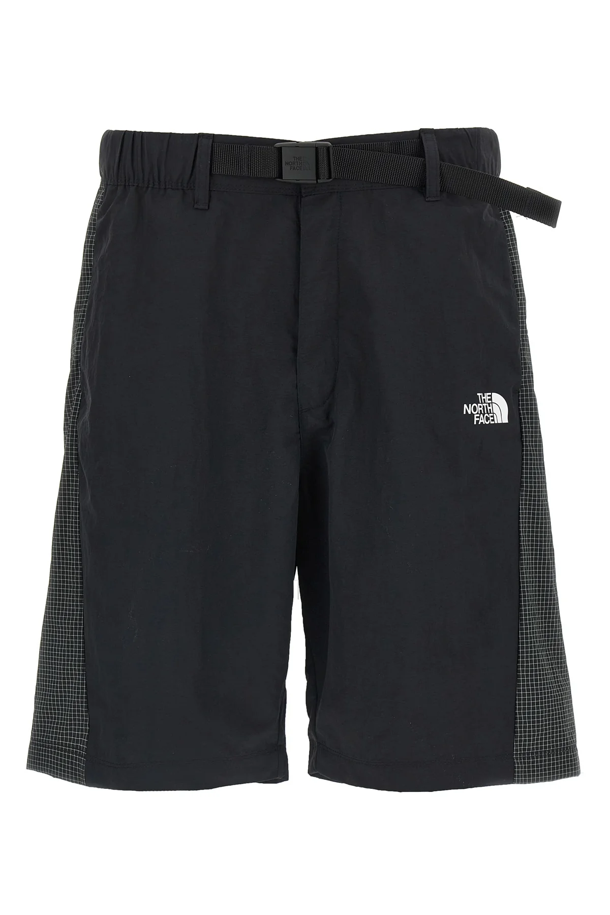 nse bermuda shorts in wrinkled effect technical fabric