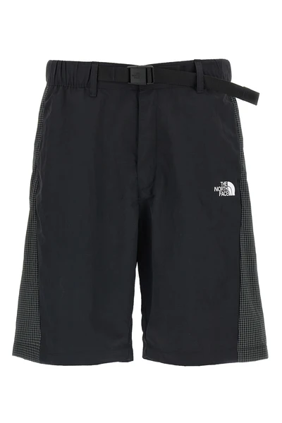 nse bermuda shorts in wrinkled effect technical fabric