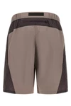 nse bermuda shorts in wrinkled effect technical fabric