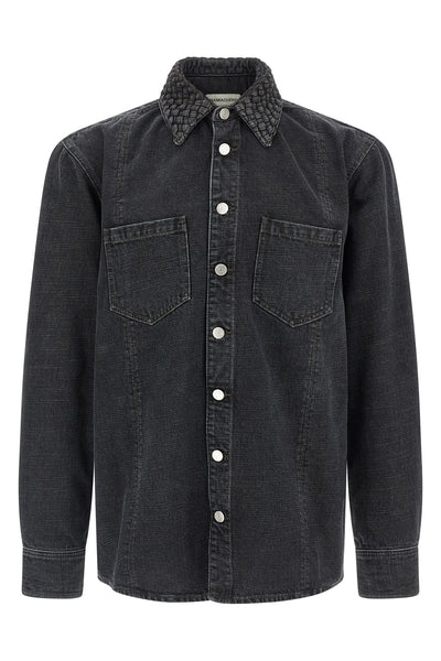 gervis braided denim shirt