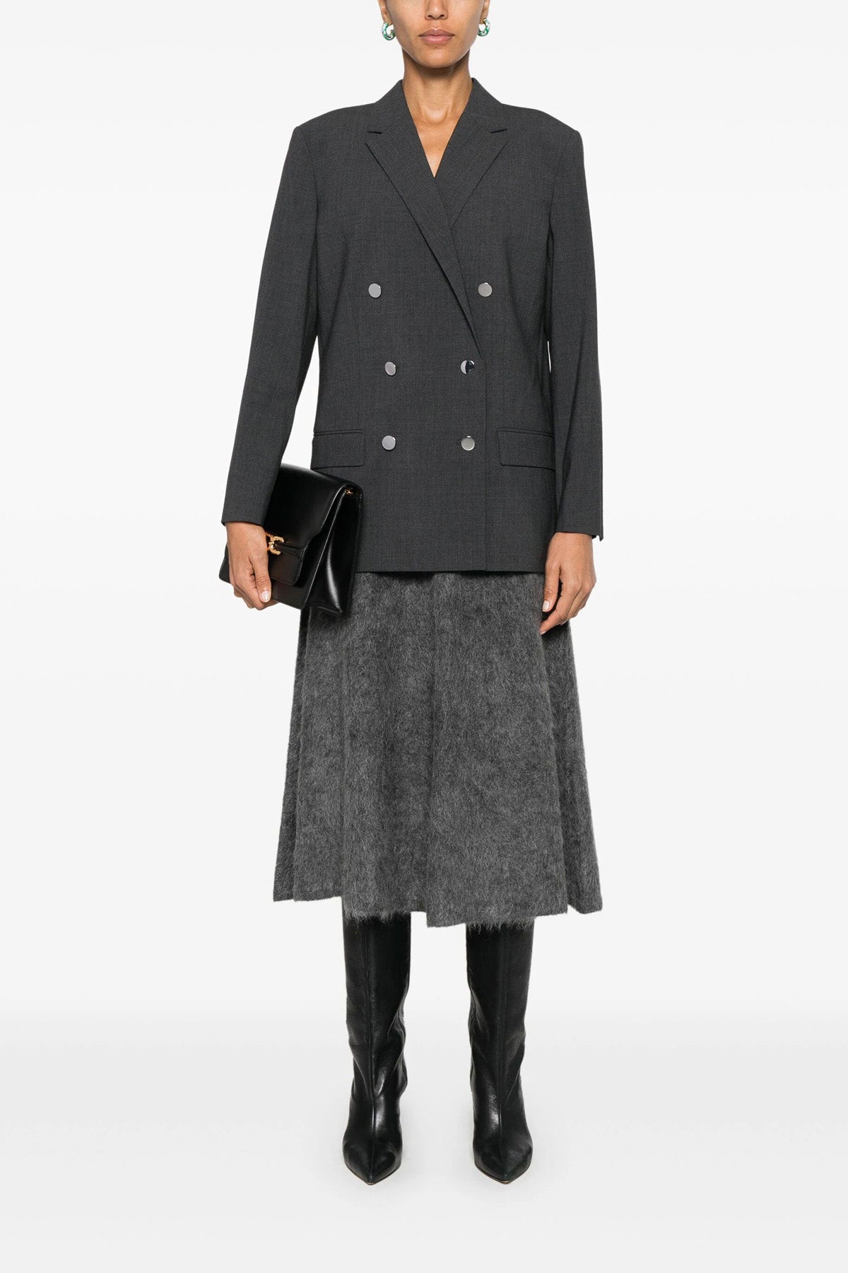 THEORY 8 boxy double-breasted wool blazer