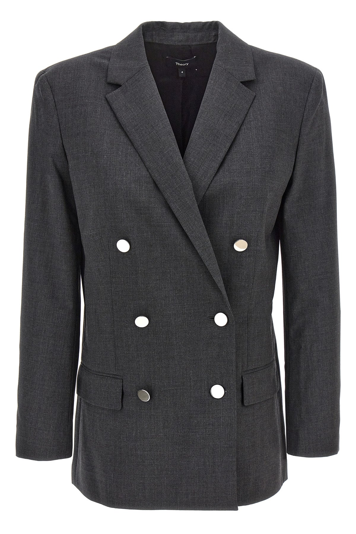 THEORY 8 boxy double-breasted wool blazer