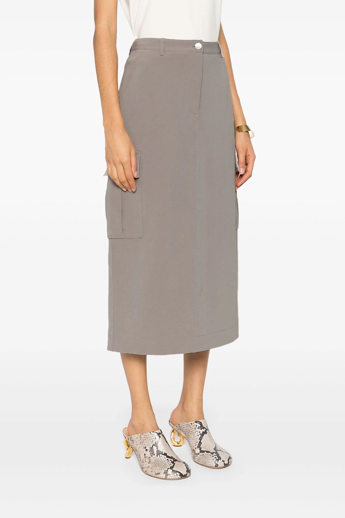 THEORY 0 relaxed cargo acetate skirt