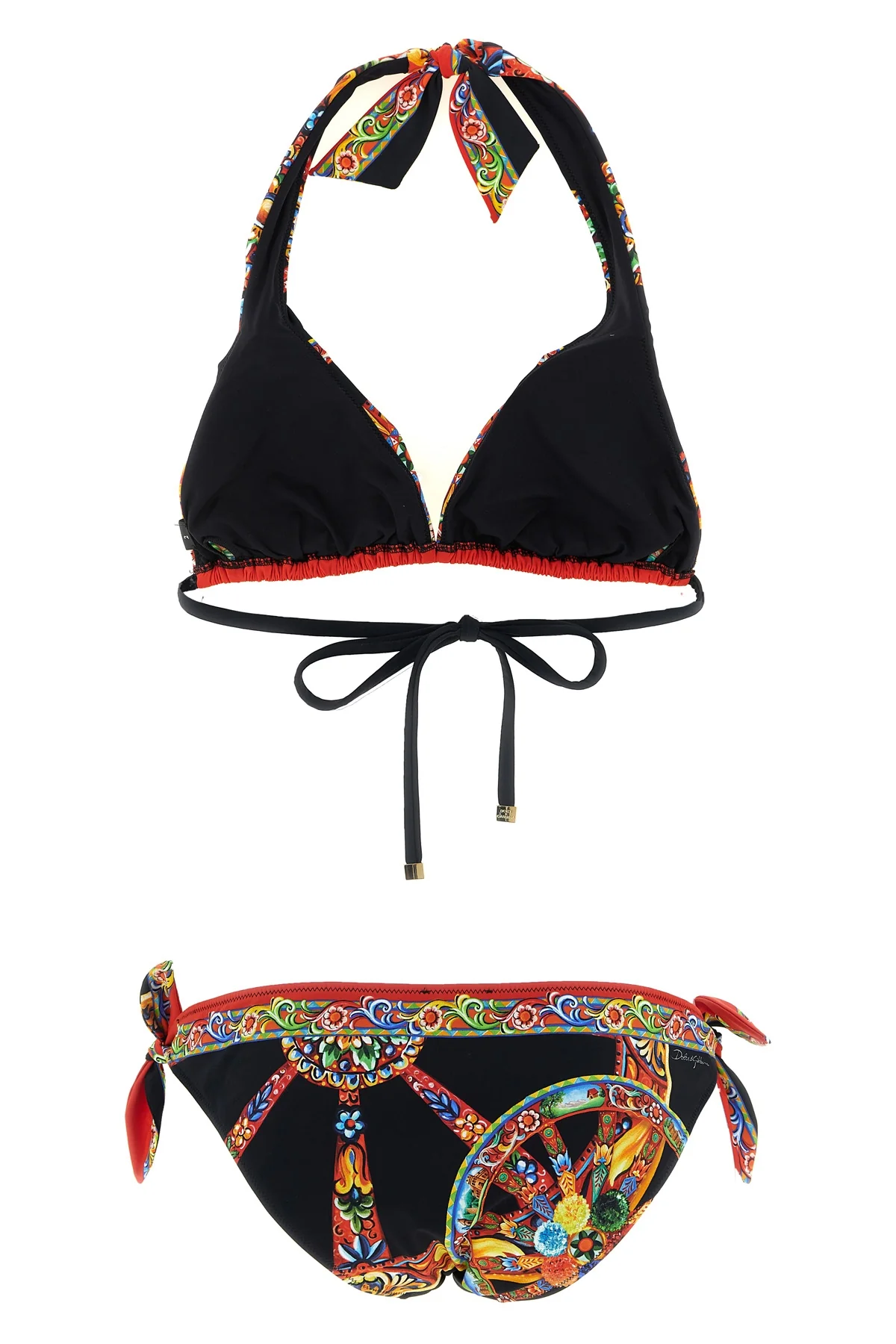 the dolce&gabbana bikini embodies the vibrant essence of the brand through the i