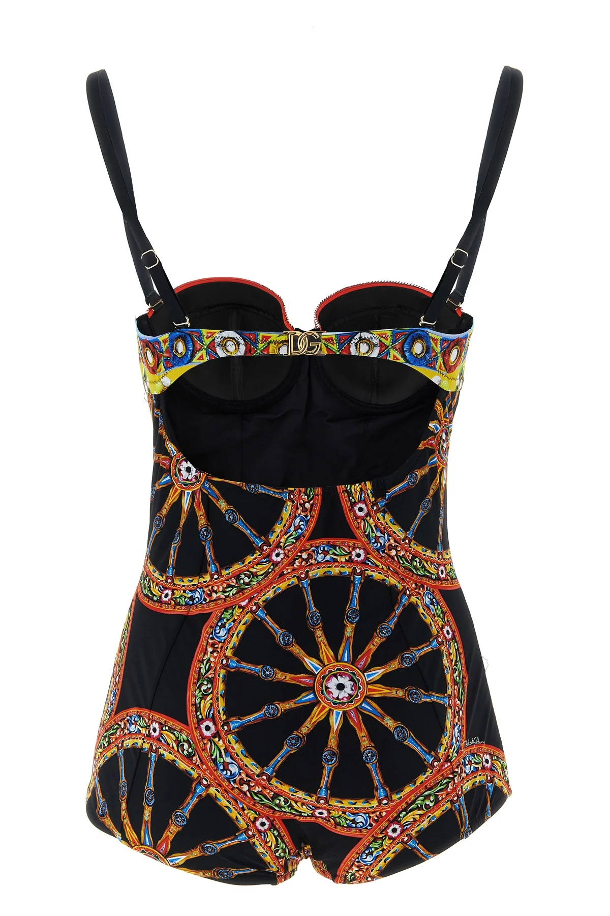 DOLCE amp; GABBANA 1 the dolceamp;gabbana one-piece swimsuit stands out for its vibrant sicilian carret
