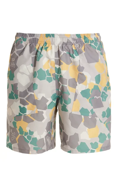 tech fabric beach shorts