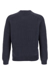 varsity textured cotton sweater