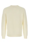 kitsune varsity textured cotton sweater