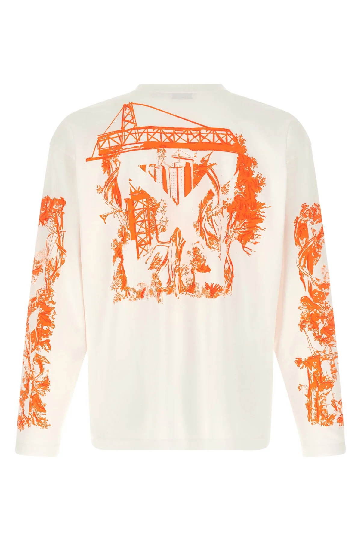 OFF-WHITE L the off-white city nature skate long-sleeved t-shirt