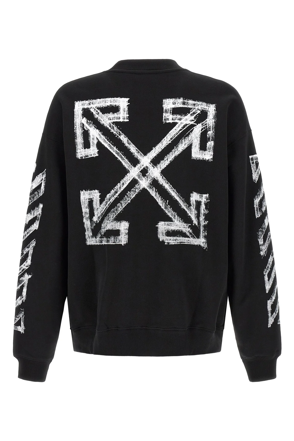 the off-white motion arrow skate crew neck sweatshirt