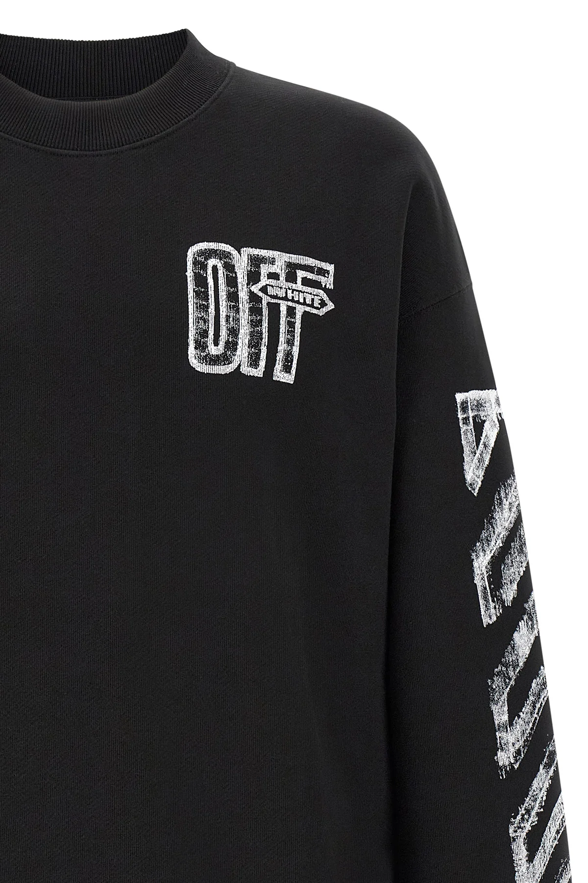 the off-white motion arrow skate crew neck sweatshirt