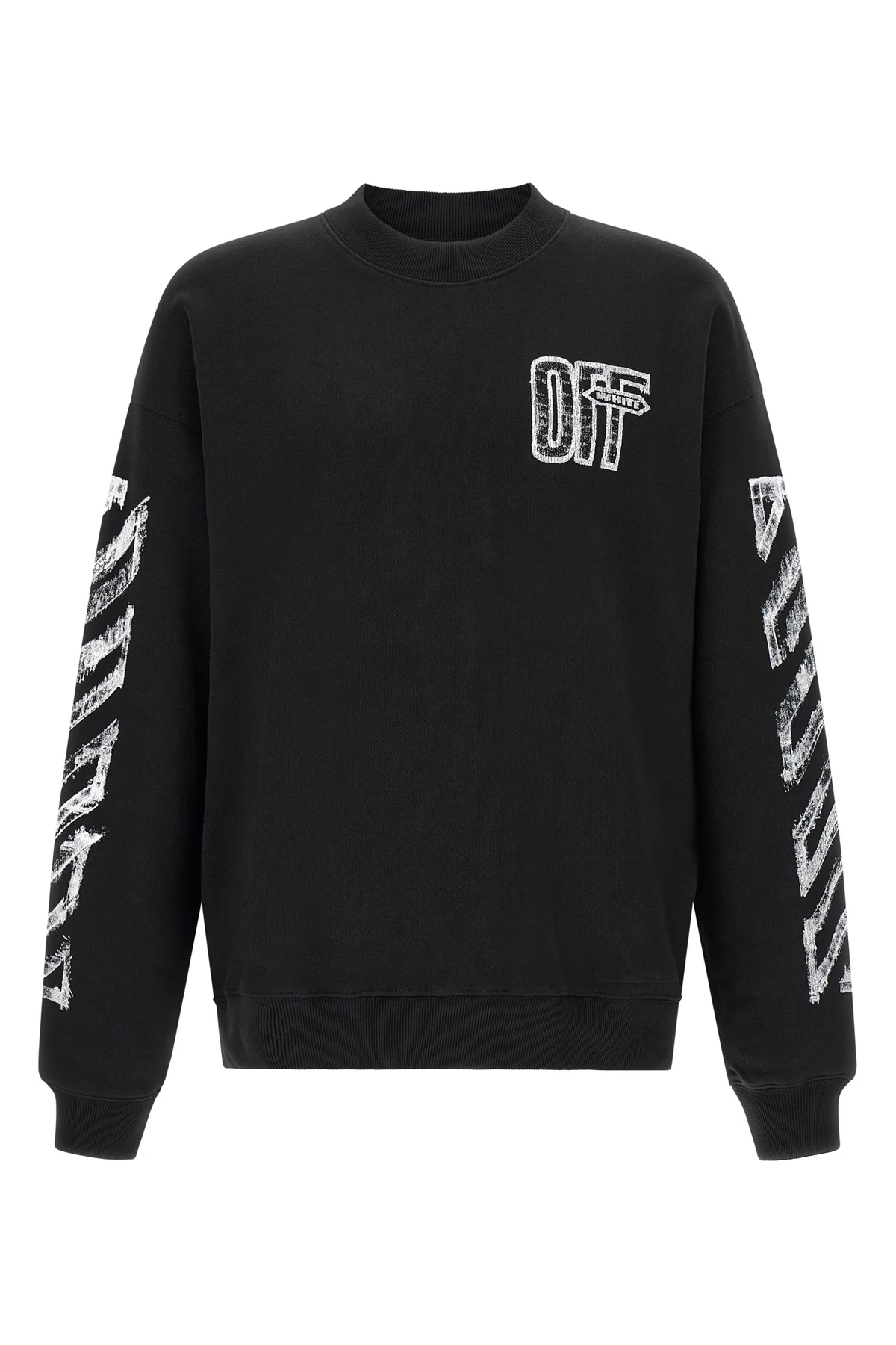 the off-white motion arrow skate crew neck sweatshirt