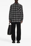 check flannel padded check print flannel jacket