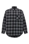 check flannel padded check print flannel jacket