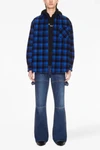 check flannel slightly padded cotton overshirt