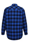 check flannel slightly padded cotton overshirt