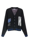 glide diag heavy cotton knit cardigan